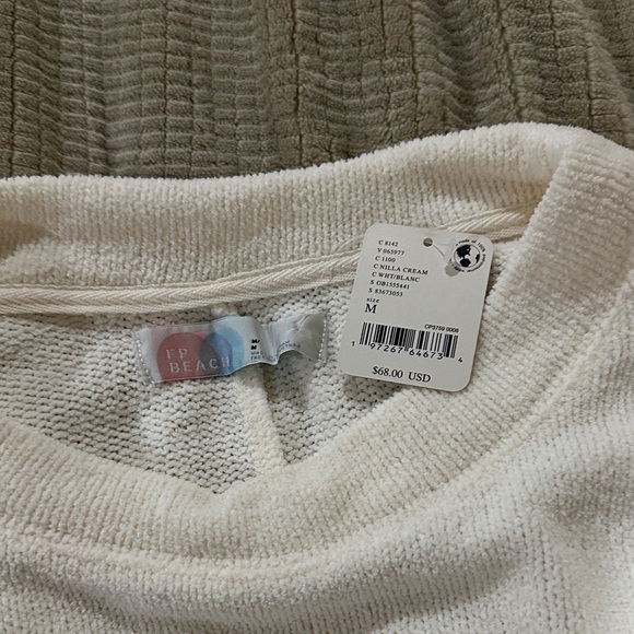 Free People beach Cream Crew Neck Sweater - Picture 8 of 10